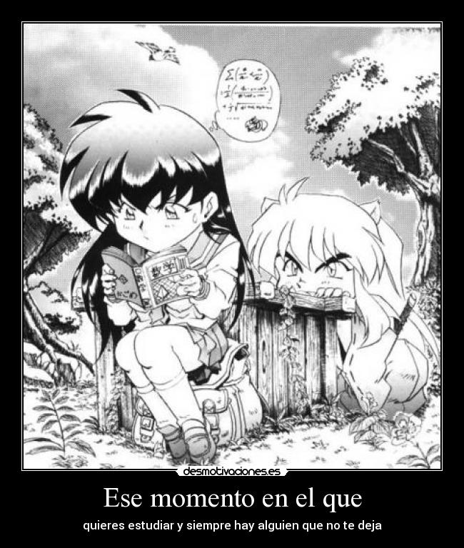 Ese momento en el que - quieres estudiar y siempre hay alguien que no te deja