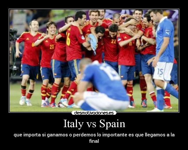 Italy vs Spain - 