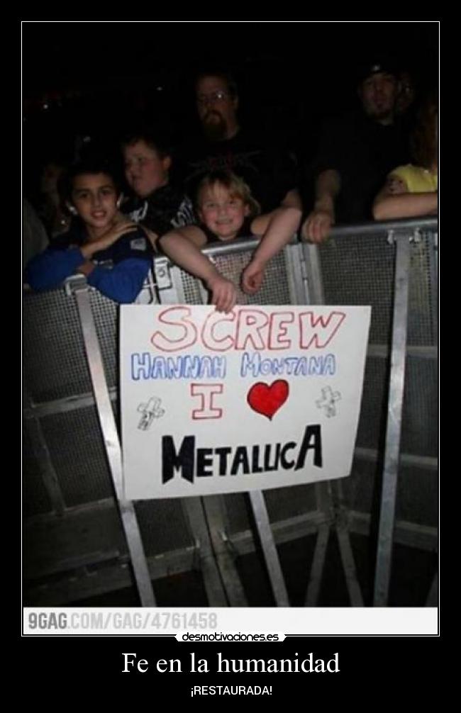 carteles metallica desmotivaciones