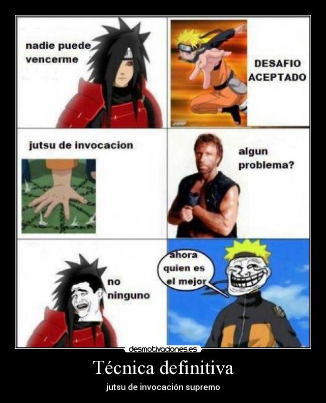 carteles anime manga naruto otaku desmotivaciones