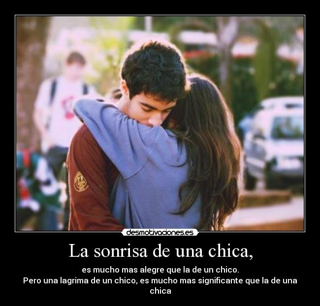 La sonrisa de una chica, - 