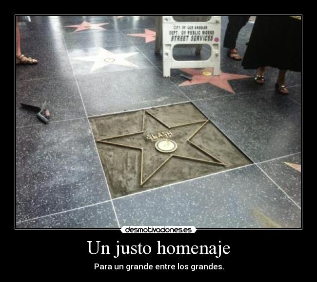 Un justo homenaje - Para un grande entre los grandes.