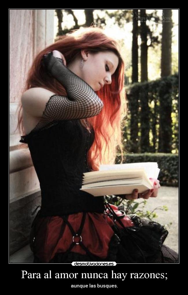 Para al amor nunca hay razones; -