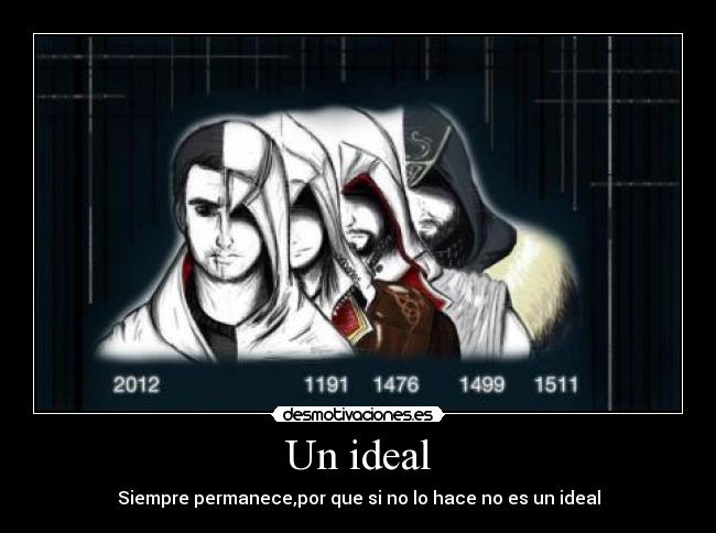 carteles ezio auditore desmont miles assassins creed videojuegos ideales desmotivaciones