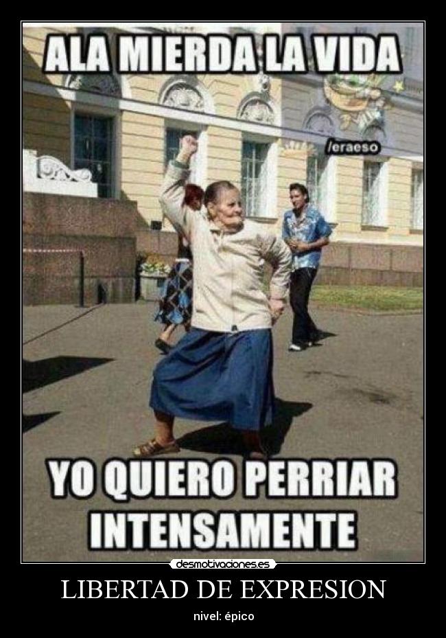 LIBERTAD DE EXPRESION - nivel: épico