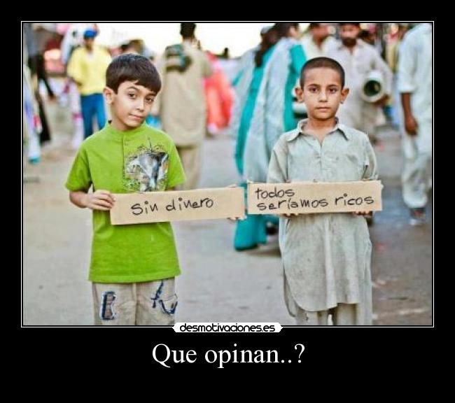 Que opinan..? -