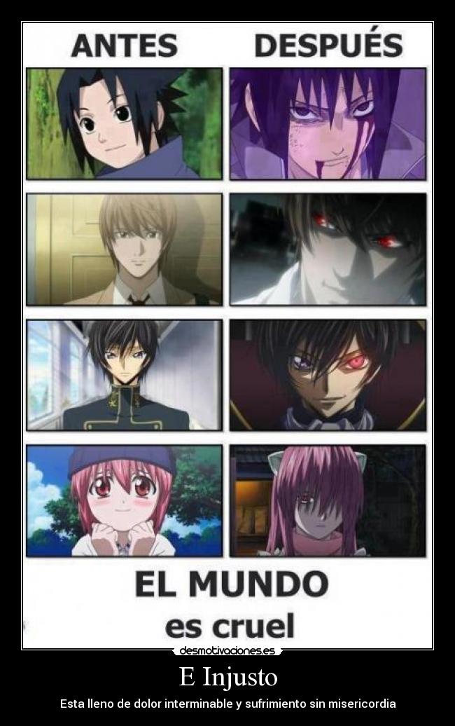 carteles anime desmotivaciones