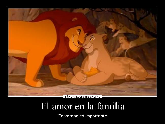 carteles amor familia gato intruders rey leon clanreyleon amor familia desmotivaciones