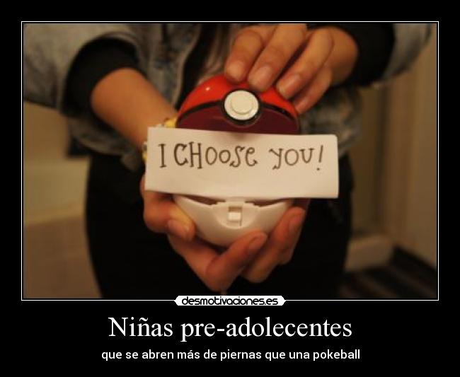 Niñas pre-adolecentes - que se abren más de piernas que una pokeball