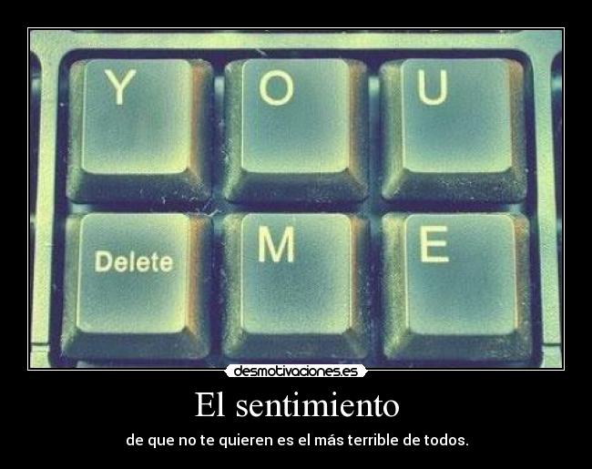 El sentimiento -