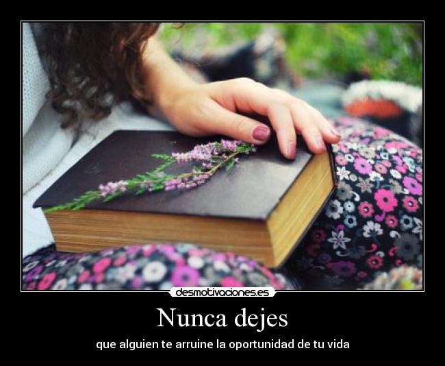 Nunca dejes - 