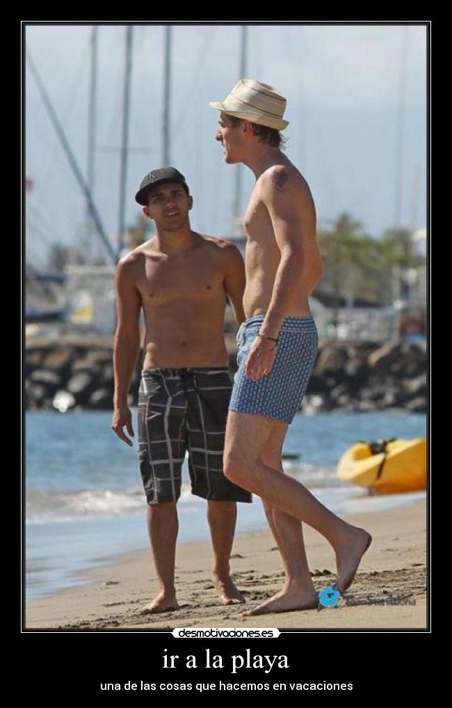ir a la playa - una de las cosas que hacemos en vacaciones