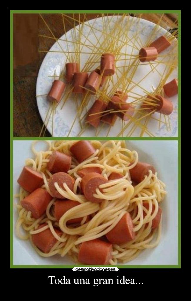 carteles espaguetis desmotivaciones