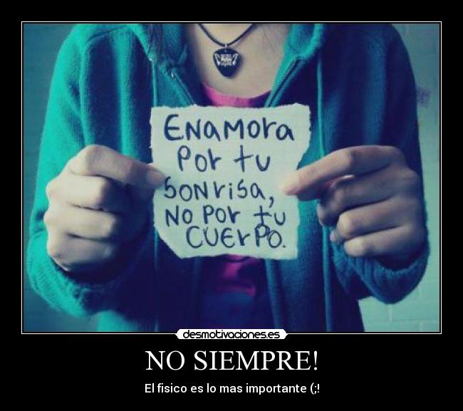 NO SIEMPRE! - 