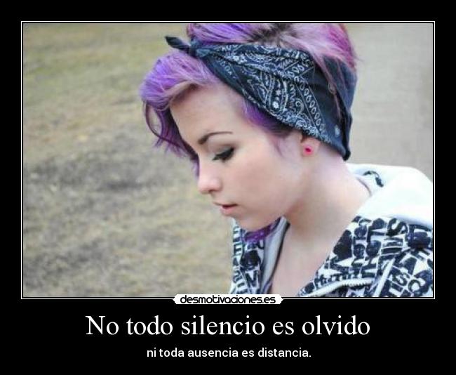 No todo silencio es olvido -