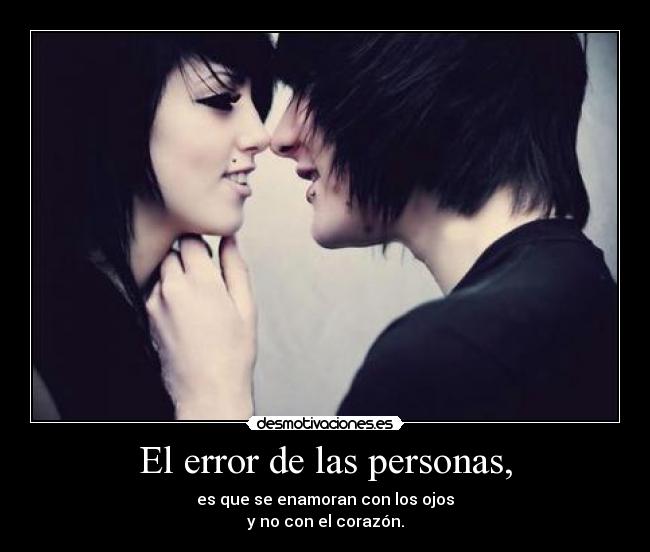 El error de las personas, -