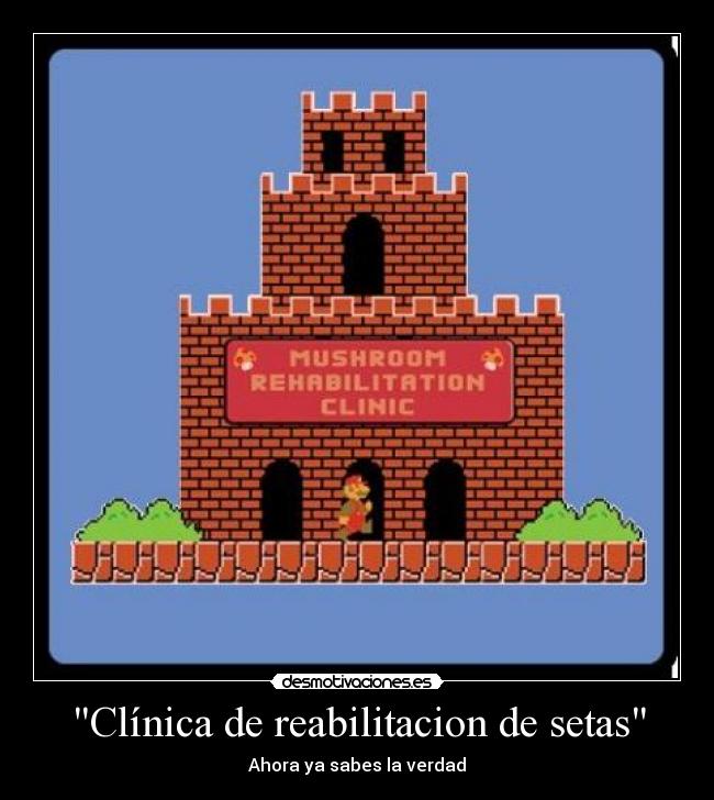 carteles ahora sabes verdad clinica reabilitacion setas mario bros honog desmotivaciones