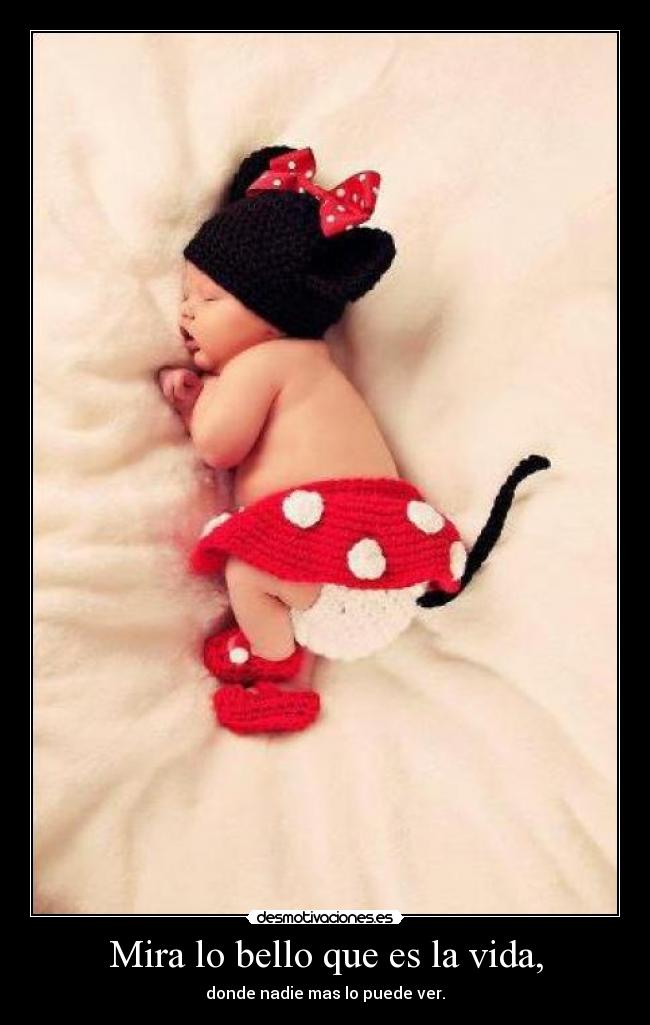 Mira lo bello que es la vida, -