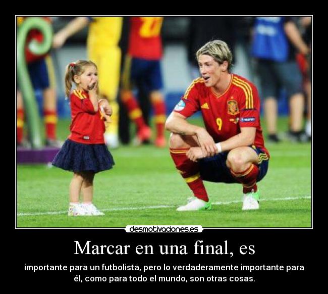 Marcar en una final, es -