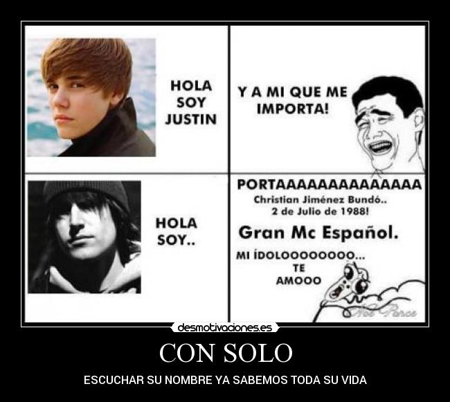 CON SOLO - ESCUCHAR SU NOMBRE YA SABEMOS TODA SU VIDA