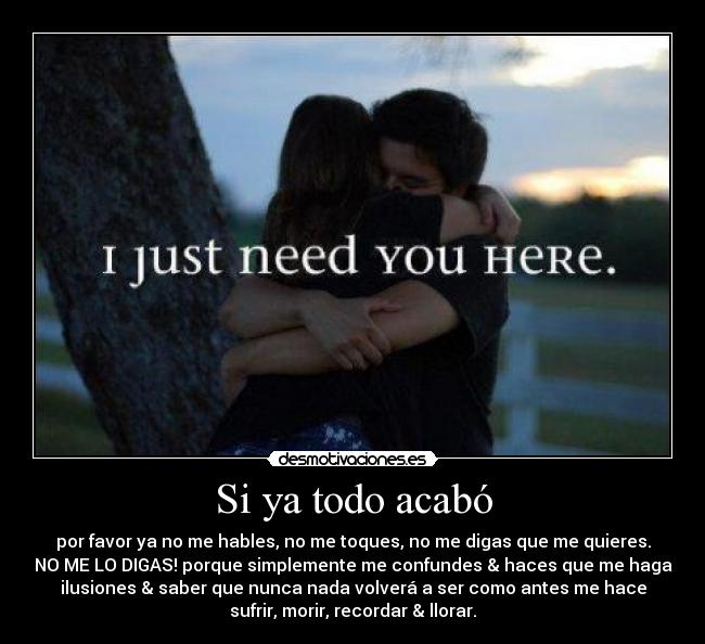 Si ya todo acabó - 