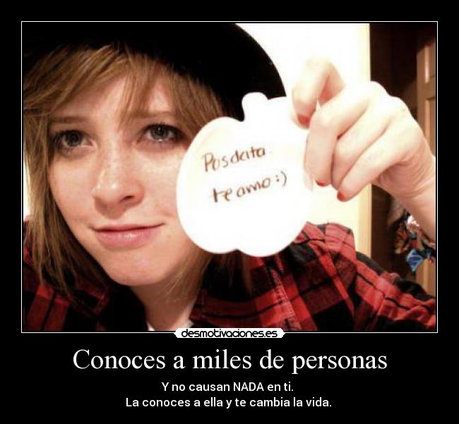 Conoces a miles de personas - 