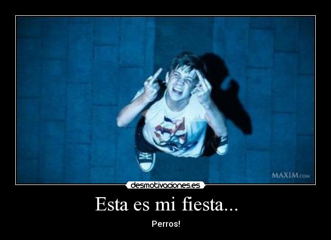 Esta es mi fiesta... - Perros!