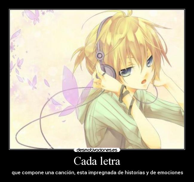 carteles anime letra musica cancion historias emociones desmotivaciones