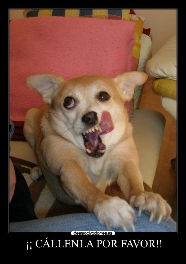 ¡¡ CÁLLENLA POR FAVOR!! - 
