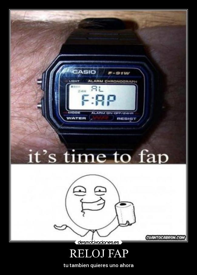 carteles reloj fap desmotivaciones
