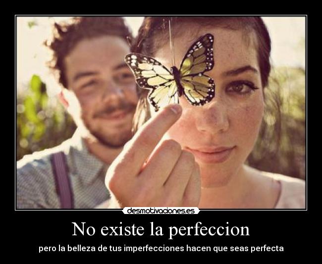 No existe la perfeccion -