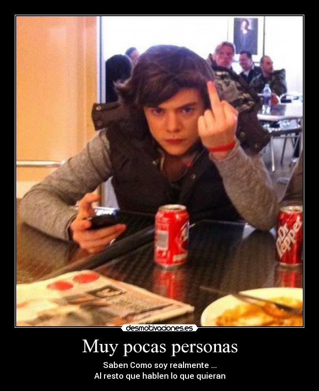 Muy pocas personas -