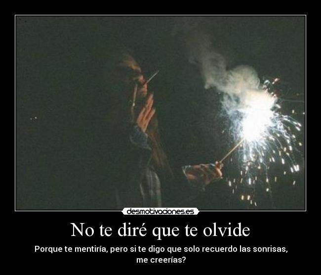 No te diré que te olvide -