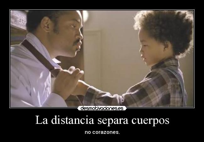 La distancia separa cuerpos - 