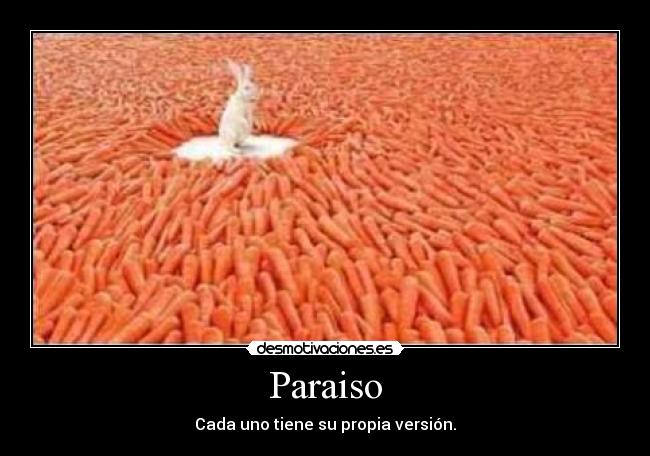 Paraiso - Cada uno tiene su propia versión.