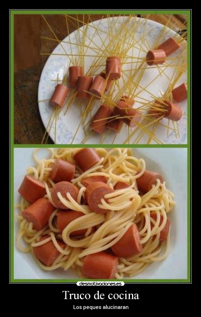 Truco de cocina - Los peques alucinaran