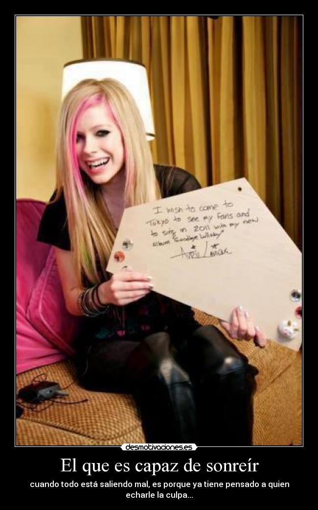 El que es capaz de sonreír - 