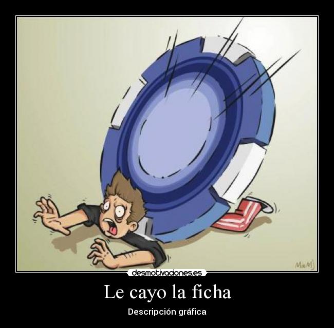 Le cayo la ficha - Descripción gráfica