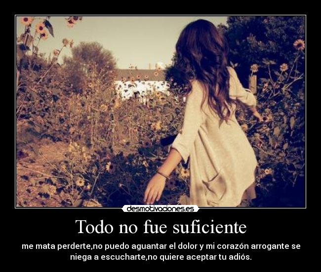 Todo no fue suficiente - 