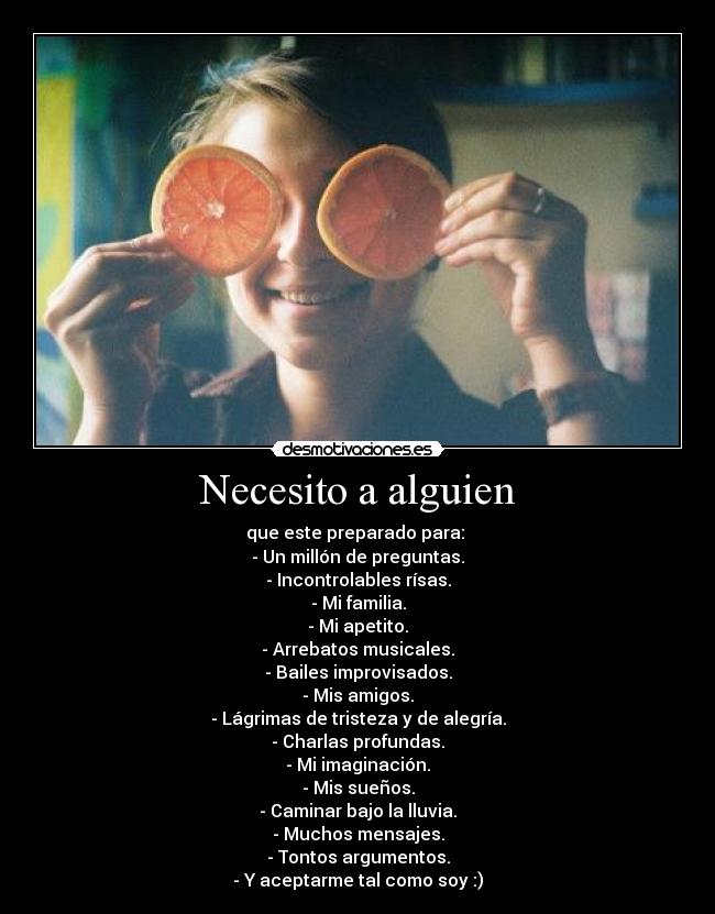 Necesito a alguien -