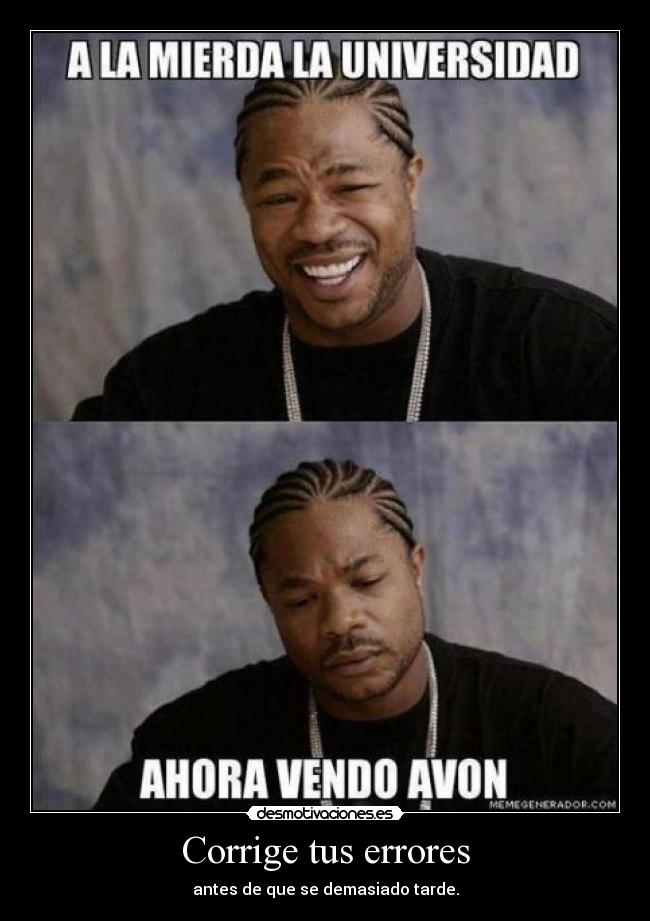 Corrige tus errores -