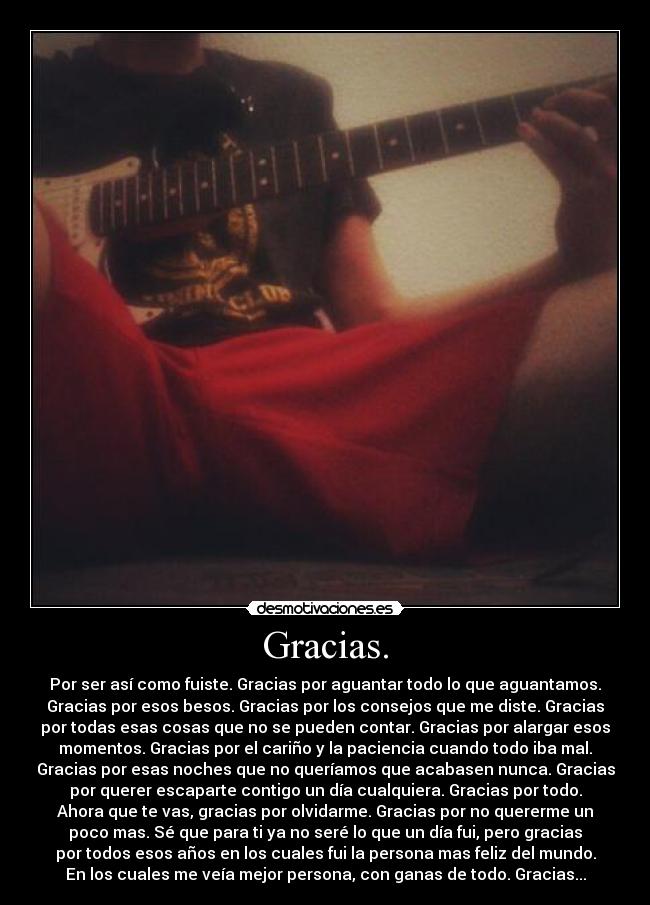 Gracias. -
