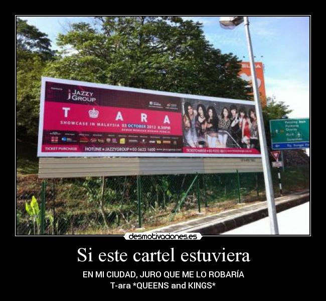 Si este cartel estuviera -