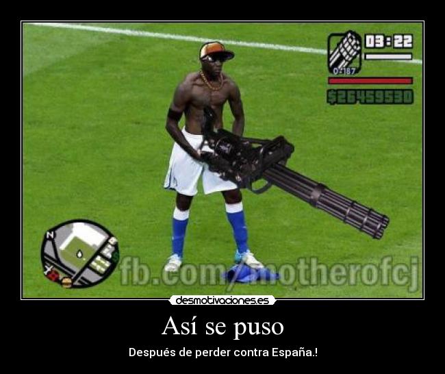 Así se puso - Después de perder contra España.!