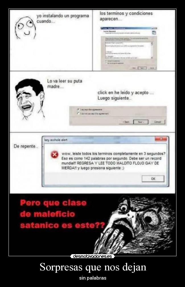 Sorpresas que nos dejan - sin palabras