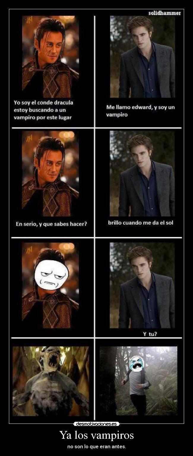 Ya los vampiros - no son lo que eran antes.