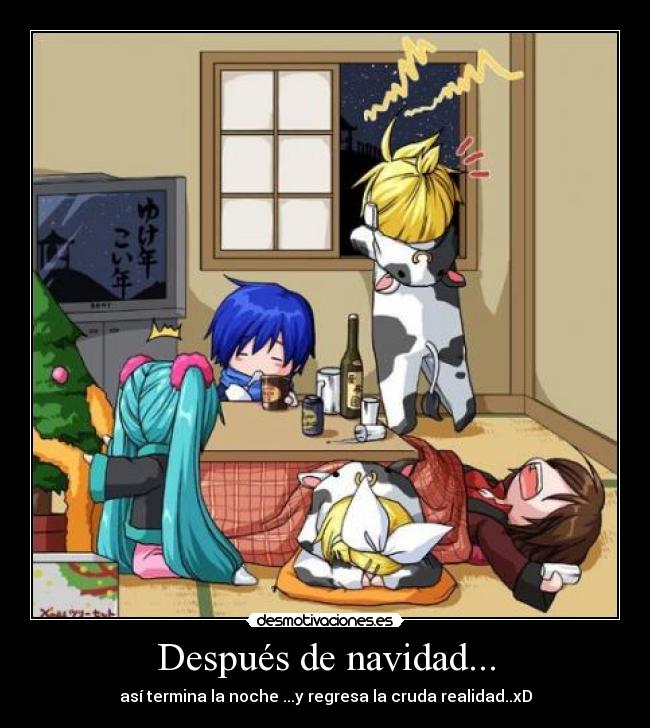 carteles navidad vocaloid desmotivaciones