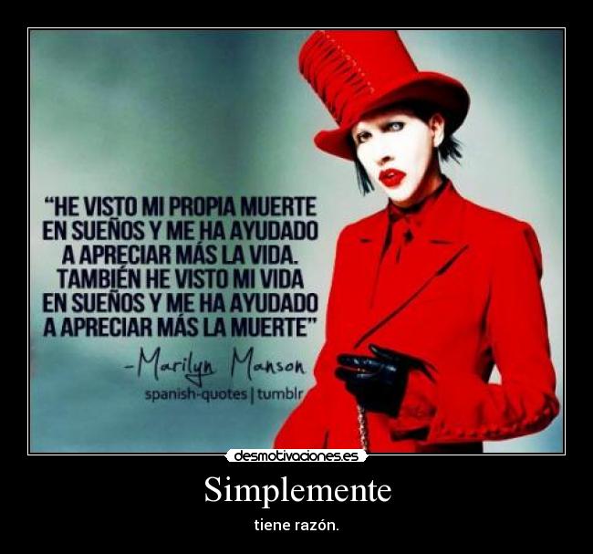 Simplemente - tiene razón.