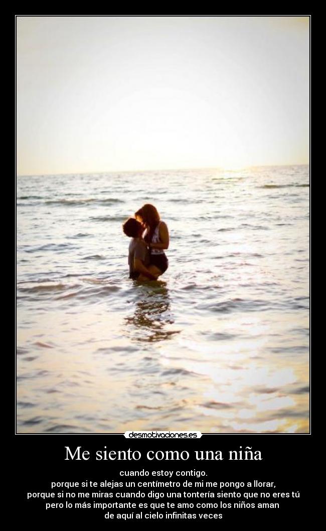 Me siento como una niña -