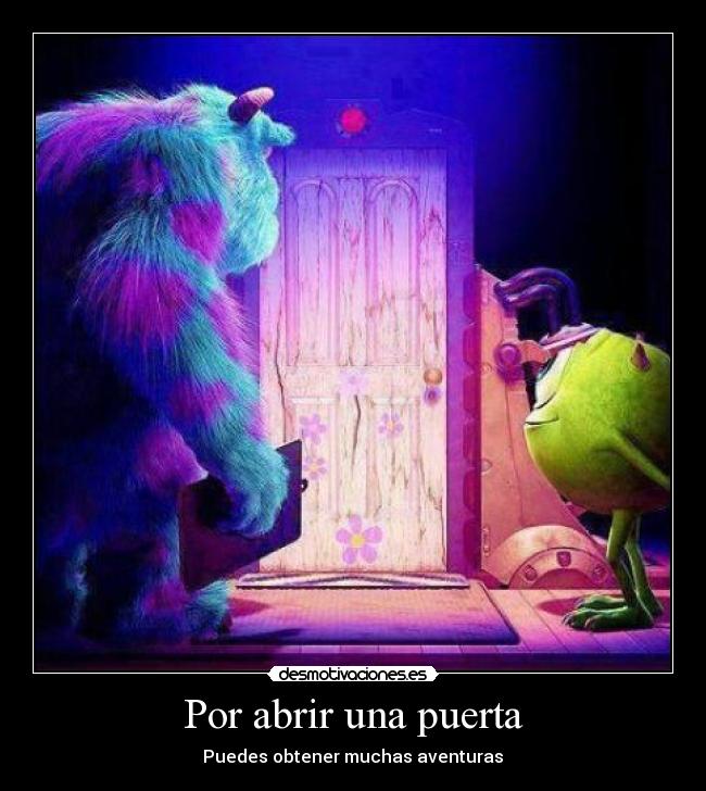 Por abrir una puerta -